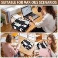 thumbnail image 7 of Haosy Accordion File Organizer Zipper Binder 500 Sheet 6-Tab Expanding File Folder Multi-Pocket 1.2 Inch 3 Ring White Black Cat, 7 of 7