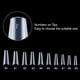 thumbnail image 3 of Fake Nail Coffin Shape Long 500PCS Consejos transparentes para uñas acrílicas French Lady 10 tamaños Half Cover Fake Nail Art Tips Artificial para DIY Nail Salon Xemadio HMHZ108, 3 of 8