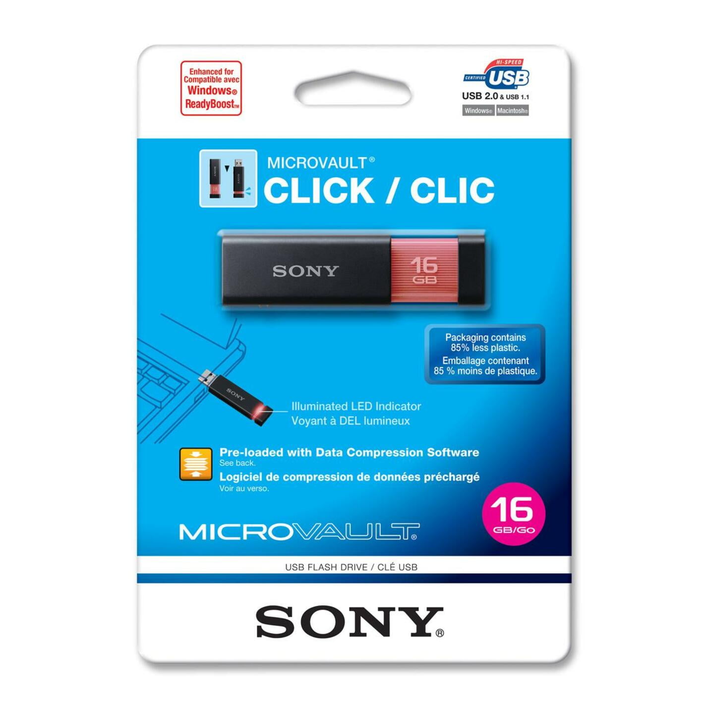 Sony Black X USB 16GB 16G Micro Vault Entry X USB3.0 Flash Pen Drive New 