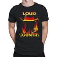 thumbnail image 2 of Loud Country Cowboy Glitch Art Men's T-shirt, 2 of 3
