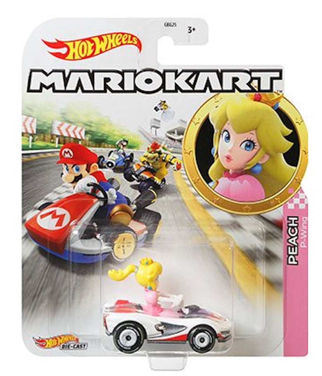 Hot Wheels Mario Kart Die-Cast Character Cars Collection, Set of 8, Nintendo Gaming Vehicles Gbg25-957M