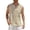 Khaki, variant on COSFO Casual Tank Top for Men Cotton Linen Muscle Gray Shirts V Neck Loose Sleeveless with Pocket Summer Tank Tops