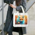 thumbnail image 7 of Salouo Fiery Red Maple Leaf Fox for Plush Underarm Bag,Soft Tote Bag Ladies Fluffy Shoulder Bag Women Furry Tote Bag Plush Handbag for Autumn and Winter, 7 of 7