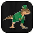 thumbnail image 2 of St Patricks Day Accessories T-Rex Leprechaun Short Sleeve T-Shirt Small Black, 2 of 3