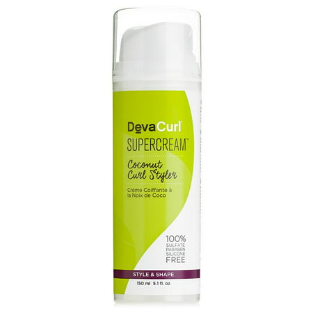 Devacurl Supercream Coconut Curl Styler, 5.1 Oz (Best Drugstore Curl Enhancing Products)