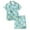018-Light Blue, variant on Gelikeya Pajamas Set Bee Festival Button Down Satin Short Sleeve Top and Shorts Set World Bee Day Nightgown Loungewear (Kids, 032-Black, 6-7 Years)