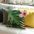 thumbnail image 3 of Tropical Leaves Throw Pillow Covers Green Palm Leaf Monstera Botanical Pillows Case Cushion Covers for Outdoor Couch Sofa Patio Decor, 3 of 5