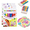 2 sets, variant on 1 Set Magic DIY Puffy Popcorn Drawing Pens, 3D Raised Bubble Art Markers, Washable Paint Pens, Heat Activated Puffy Effect for Greeting Cards, DIY Crafts & Scrapbook