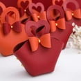 thumbnail image 6 of qczoyp 10 Pack Mini PU Leather Bowknot Gift Bags: Reusable Mini Handbag Gift Boxes with Heart-shape Handle, Party Favor Bags for Weddings, Baby Showers, Christmas, Halloween Party Decor (Orange), 6 of 12
