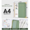 thumbnail image 4 of Planificador académico NOTBOKPA 2025-2026, semanal y mensual, verde, 4 of 5