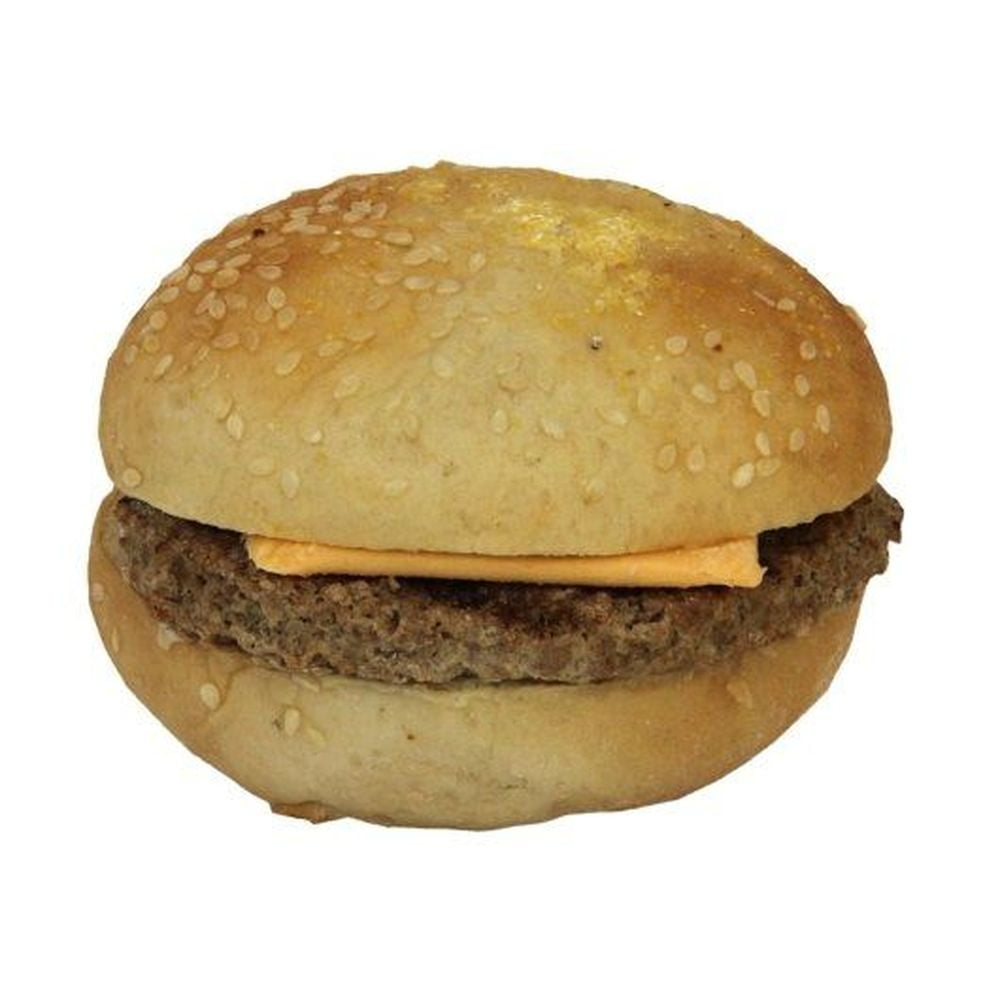 Fast Bites Cheeseburger With Bun, 4.6 Ounce -- 30 per case