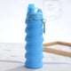 thumbnail image 4 of Botella de agua plegable para adultos, niños, estudiantes, niños, botellas de agua plegables de silicona reutilizables para viajes, camping, senderismo, agua deportiva portátil B, 4 of 5