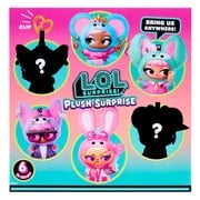 LOL Surprise Plush Surprise Blind Plush Toy – Hidden Fashions & 7 Surprises Inside, Collectible On-the-Go Doll, Random Style, 6 Styles to Collect, Ages 4+
