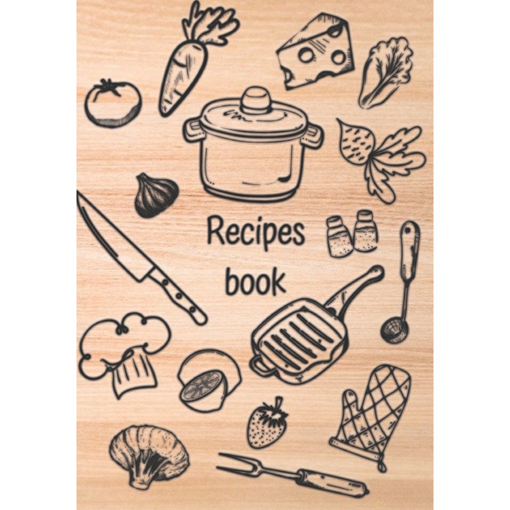 Recipes book Recipe binder Elegant recipe holder to Write In Recipe