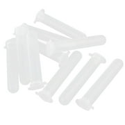 Unique Bargains 15ml 0.5oz Plastic Centrifuge Tubes Sample Container Clear White x 10
