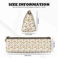thumbnail image 4 of Naloa Squirrel And Mushroom Print Leather Pencil Case - Portable Big Capacity Pencil Pouch Organizer Bag Stationery Bag for Work & Office Pencil Pen Case, 4 of 5