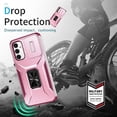 thumbnail image 2 of Funda para GANGXUN Samsung Galaxy A14 5G - Soporte metálico, Función magnética, Rosa, 2 of 5