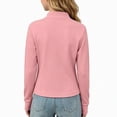 thumbnail image 7 of Mitankcoo Girls Mock Neck Zip Up Jacket Slim Long Sleeve Athletic Coat with Thumb Holes Lightweight Casual Outerwear 3-15Y, 7 of 7