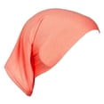 thumbnail image 2 of Delayuji Women's Muslim Hijab Cap Soft Solid Color Short Cotton Head Cover Under Scarf Shawl Turban Hat Orange One Size, 2 of 6