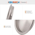 thumbnail image 4 of Tirador de dedo para puerta de clóset KOVOSCH de 2,1" níquel satinado, paquete de 6, 4 of 6