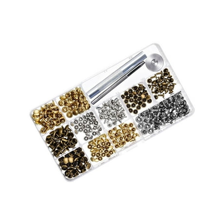 EXHUMKY 240-Piece Double-Sided Metal Snap Fastener Kit for DIY Crafts, Sewing, and Clothing Repairs