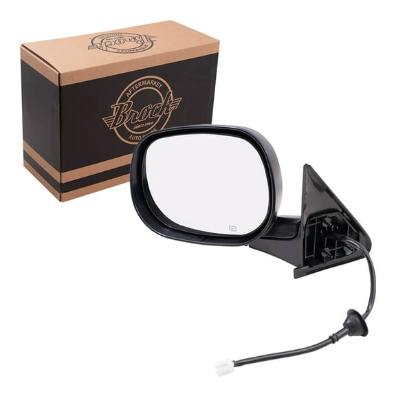 Brock Power Mirror for 1998-2001 Ram 1500 Heated Manual Fold Left 55076489AG 1998-2002 Ram 2500