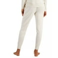 thumbnail image 2 of Alfani Womens Super Soft Jogger Pajama Pants,Oatmeal Heather,XX-Large, 2 of 3