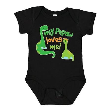 

Inktastic Pepaw Loves Me Baby Grandson Gift Baby Boy Bodysuit