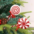 thumbnail image 7 of AUDeals Glitter Peppermint Candy Christmas Ornaments 8.26 Inch Large Lollipop Decor for Tree, Vase Filler, Holiday Home Arrangement, 7 of 7