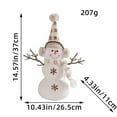 thumbnail image 5 of Cagogo under $5 2Pcs Snowman Desktop Decoration, Christmas Snowman Doll,Dwarf Hat Desktop Decoration,Festive Scene Ornament,Cotton Snowman Figure,Cute Tabletop Decor,Christmas Party Decoration, 5 of 9