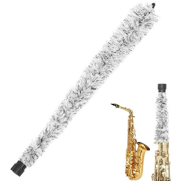 Brosse de Protection pour Nettoyage de Tube d'Instrument de Décoration avec Tête en Caoutchouc Super Absorbante Kit de Nettoyage et de Soin d'Instrument avec Poignée Antidérapante Adapté au Nettoyage de Musique/21 Pouces