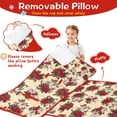 thumbnail image 3 of Multicolor Christmas Floral Pattern Toddler Nap Mats for Kids Preschool,50"x20" Sleeping Mat Bag or Kids,Toddler Sleeping Bag,Toddler Nap Mat or Daycare, 3 of 6