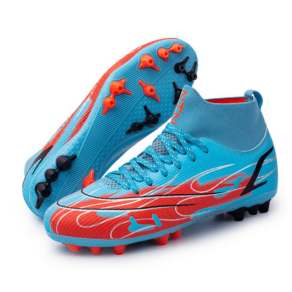 Men and women High-top football shoes wear-resistant spikes non-slip sport training football boots shoes
