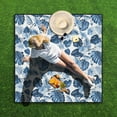 thumbnail image 5 of Extra Large Picnic Blankets Waterproof Foldable (80 "x 80") Beach Blanket Waterproof Sandproof,3-Layer Thicking Mat Outdoor Packable Camping Blanket, 5 of 6
