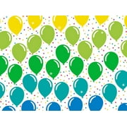 Pack of 1, Rainbowloons Wrapping Paper 30" x 417', Half Ream Roll for Celebration, Party, Holiday, Birthday and Events, Made in USA