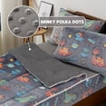 thumbnail image 6 of Btargot Dinosaur Zipper Comforter Twin for Boys Plush Dino Pattern Glow-in-the-Dark Comforter Set, 6 of 12