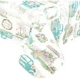 thumbnail image 5 of Newbridge Nostalgic Easter Market Farm Truck Vinyl Flannel Backed Tablecloth - Spring Flower Market, Bunny and Egg Print Indoor/Outdoor Easy Care Vinyl Tablecloth, 60” x 120” Oblong/Rectangle, 5 of 7