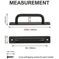 thumbnail image 2 of MYG 2Pcs Black Door Pull Handles Aluminium Alloy Sliding Pull Gate Shed Handles, 2 of 9