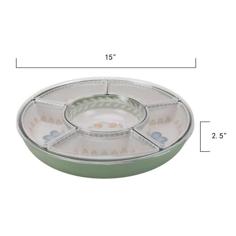 Better Homes & Gardens Floral Green Reusable Dishwasher-Safe