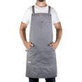 thumbnail image 4 of Hudson Durable Goods - Professional Grade Chef Apron for Kitchen, BBQ & Grill – Grey, 4 of 7