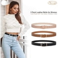 thumbnail image 3 of Women’s Leather Belts for Jeans Pants Fashion Ladies Belt with Gold Buckle, 3 of 8