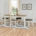 thumbnail image 1 of Pemberly Row 2 Tone Wood Dining Table in Rustic Taupe and Vanilla White, 1 of 6