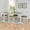 White and Taupe, variant on Pemberly Row 2 Tone Wood Dining Table in Rustic Taupe and Vanilla White