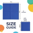 thumbnail image 3 of Servilletas de papel Party Solids, desechables, color azul oscuro, 2 capas x 100, 3 of 6
