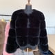 thumbnail image 5 of Abrigo de piel sintética de lujo para mujer, chaqueta de piel sintética supercaliente, de manga larga corta, mullida, de alta calidad, de invierno, 5 of 5