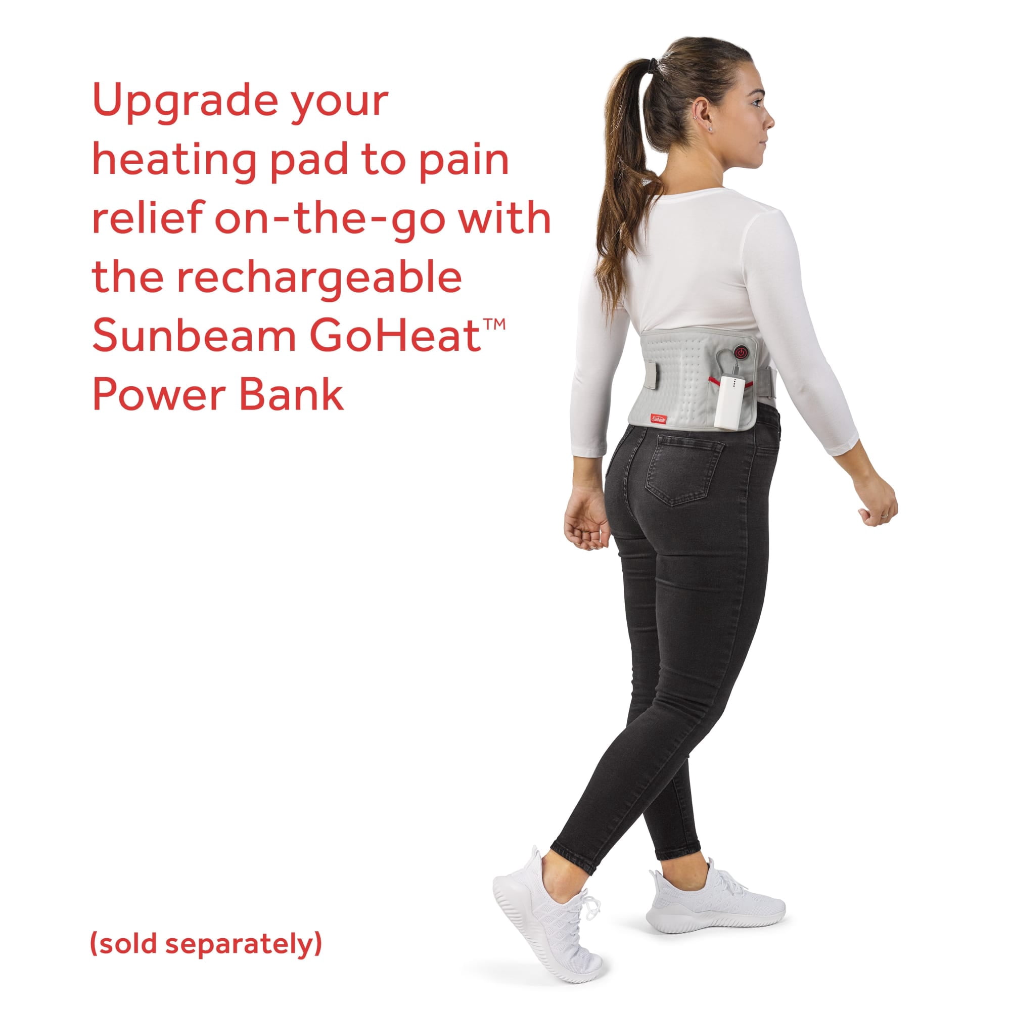 (2 pack) Sunbeam GoHeat USB-Powered Heating Pad