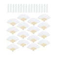 thumbnail image 5 of 16x Hand Fans Bamboo Hand Held Fan for Drawing Blank Paper Folding Fans Bulk for Preschool Supplies Home Party Favors DIY Decoration White, 5 of 8