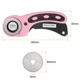 thumbnail image 2 of Rotary Cutter with 5pcs 45mm Straight Blade for Fabric Cutting Pink, 2 of 6
