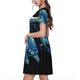 thumbnail image 2 of Balery Ocean Turtle Vestidos sueltos de manga corta para mujer, vestidos de verano 2025, vestidos casuales de corte A con vuelo., 2 of 6