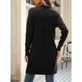 thumbnail image 5 of BeautyIn Women's Knit Cardigan Sweaters Long Open Front Two Pockets, 5 of 5